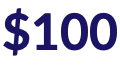 $100